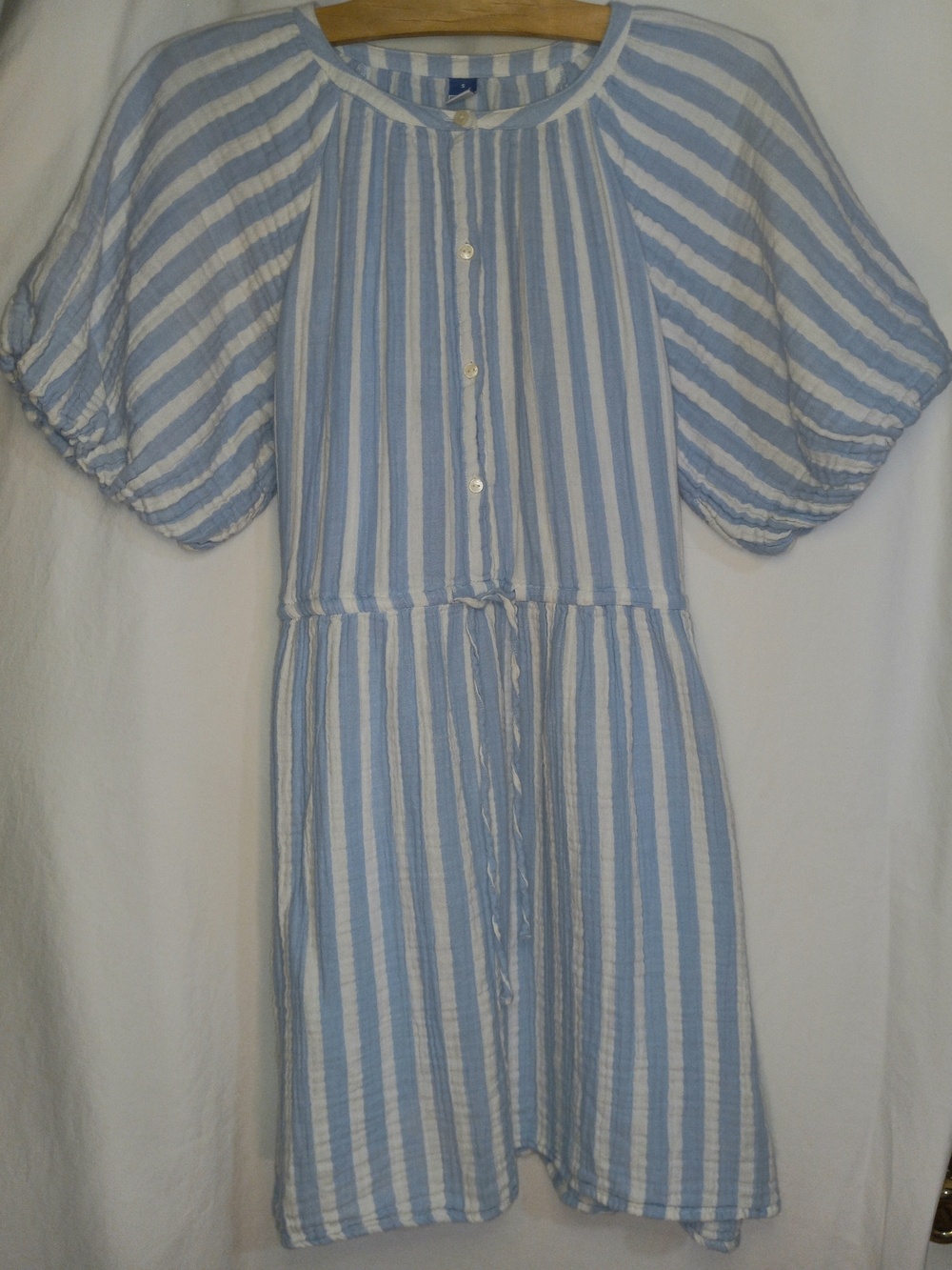 Old Navy Blue and White Striped Mini Dress